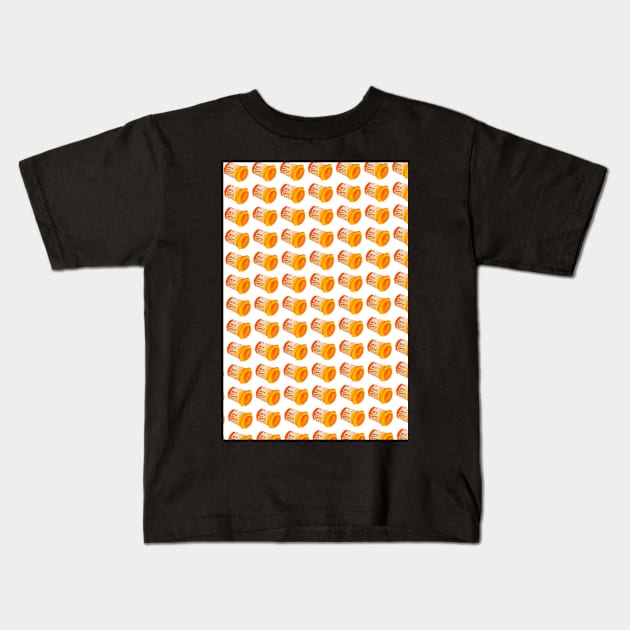 Pill bottle pattern Kids T-Shirt by KO-of-the-self